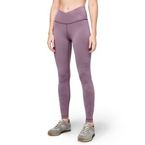 Lululemon Always On High-Rise Legging 28" Purple Flocked Everlux Sz 6